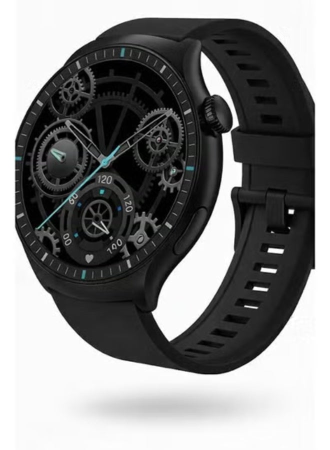 MK27 smart watch with a large screen with high resolution to give you a great experience, IP67 water resistance, supports receiving calls directly from the watch, notifications and smart alerts, with many health features and sports modes, with 3 straps attached to switch. - Image 1